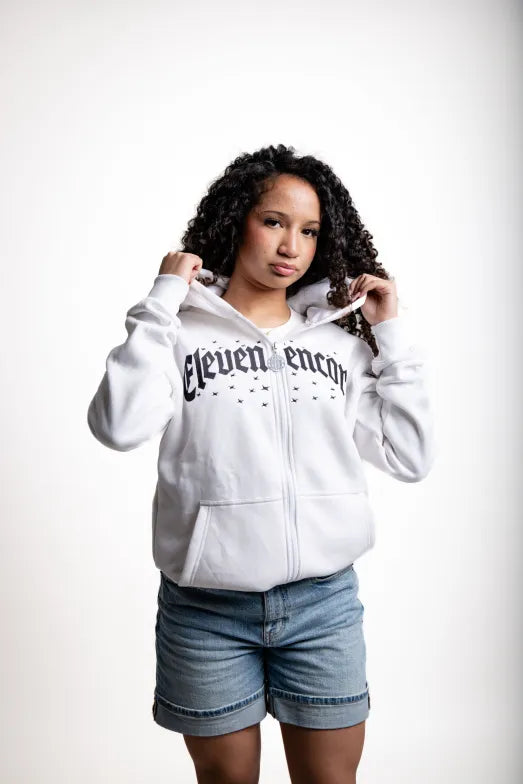 World Vision "Frost White" Zip-Up Hoodie